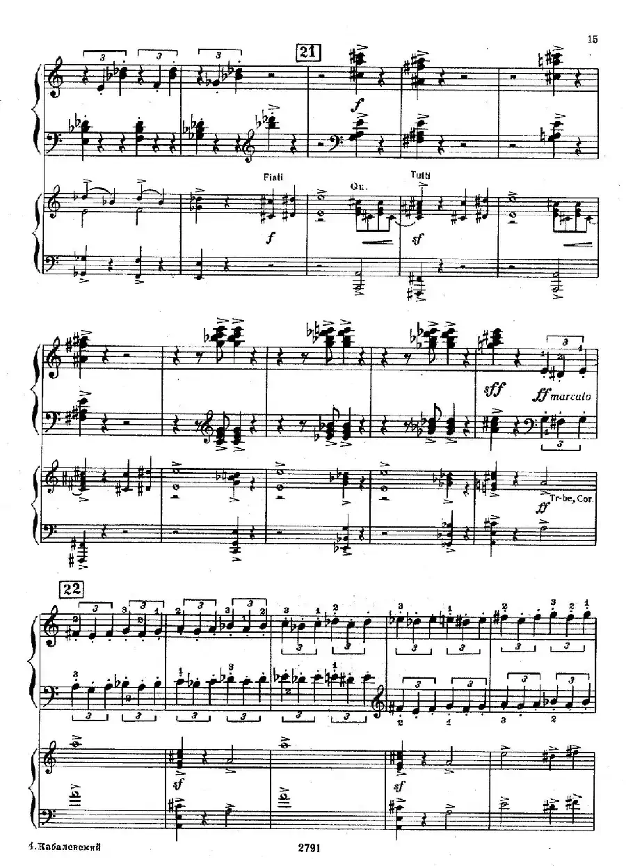 Piano Concerto No.3 in D major, Youth Op.50 - 2 pianos（D大调第三钢琴协奏曲“为青少年而作”Op.50·双钢琴）