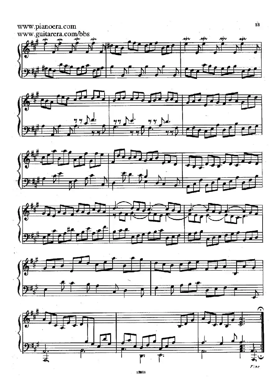 Suite No.1 in A Major HWV 426（A大调第一组曲）
