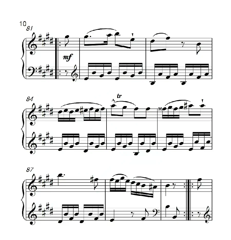 第六级A组 奏鸣曲(中国音乐学院钢琴考级作品1~6级)