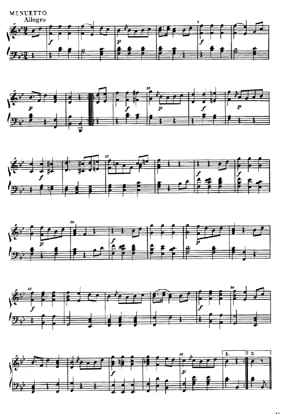降B大调钢琴奏鸣曲 （Piano Sonata in B-flat Major Op.1）