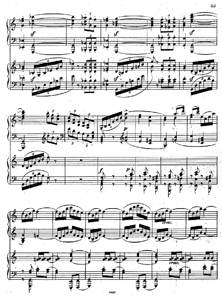 Symphony No.4 in e Minor Op.98（e小调第四交响曲·双钢琴）
