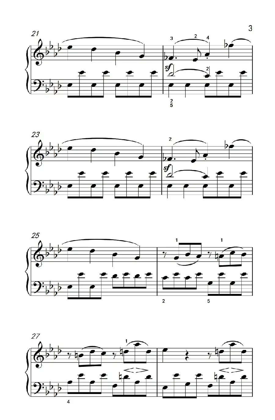 奏鸣曲 Opus 2 Nr.1 第一乐章(贝多芬奏鸣曲集 1)