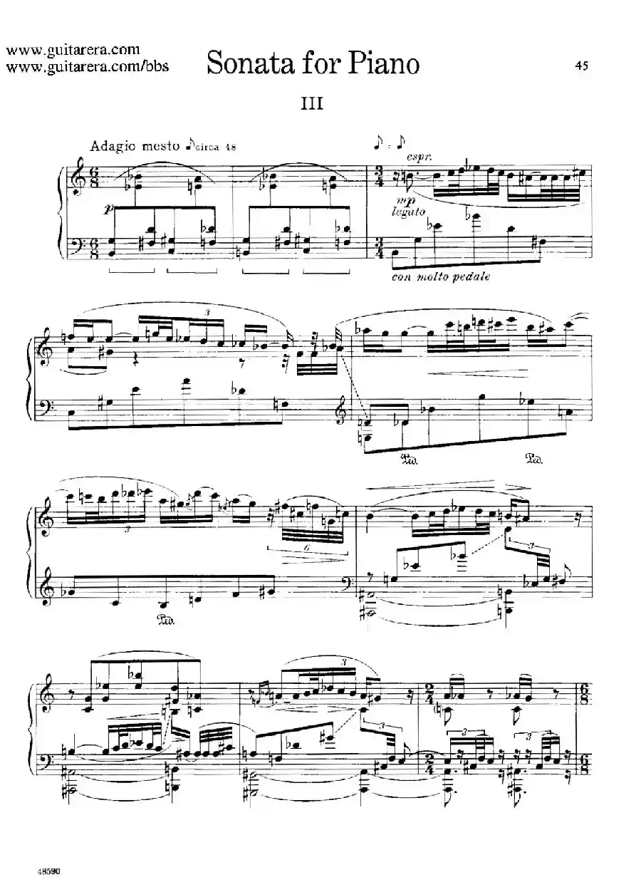 Piano Sonata Op.26（钢琴奏鸣曲·第三乐章）