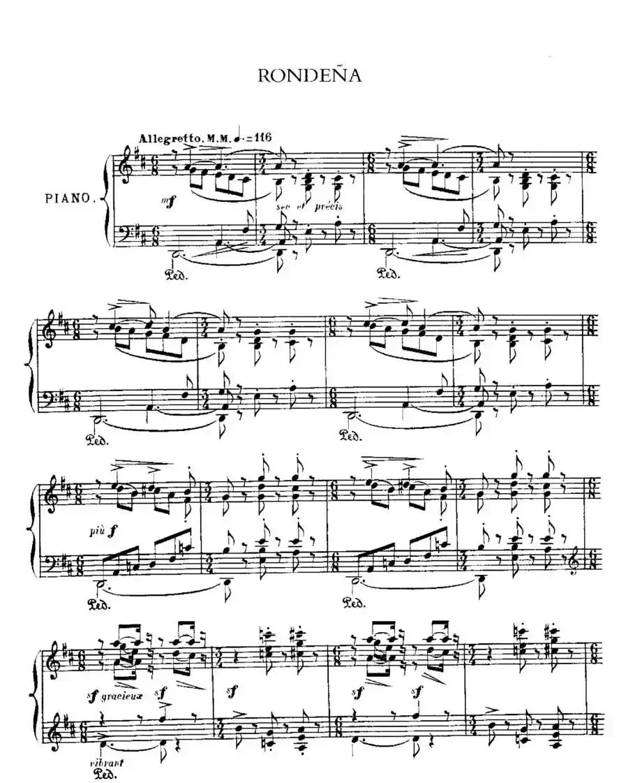 Iberia Suite：Rondena（伊贝利亚组曲）