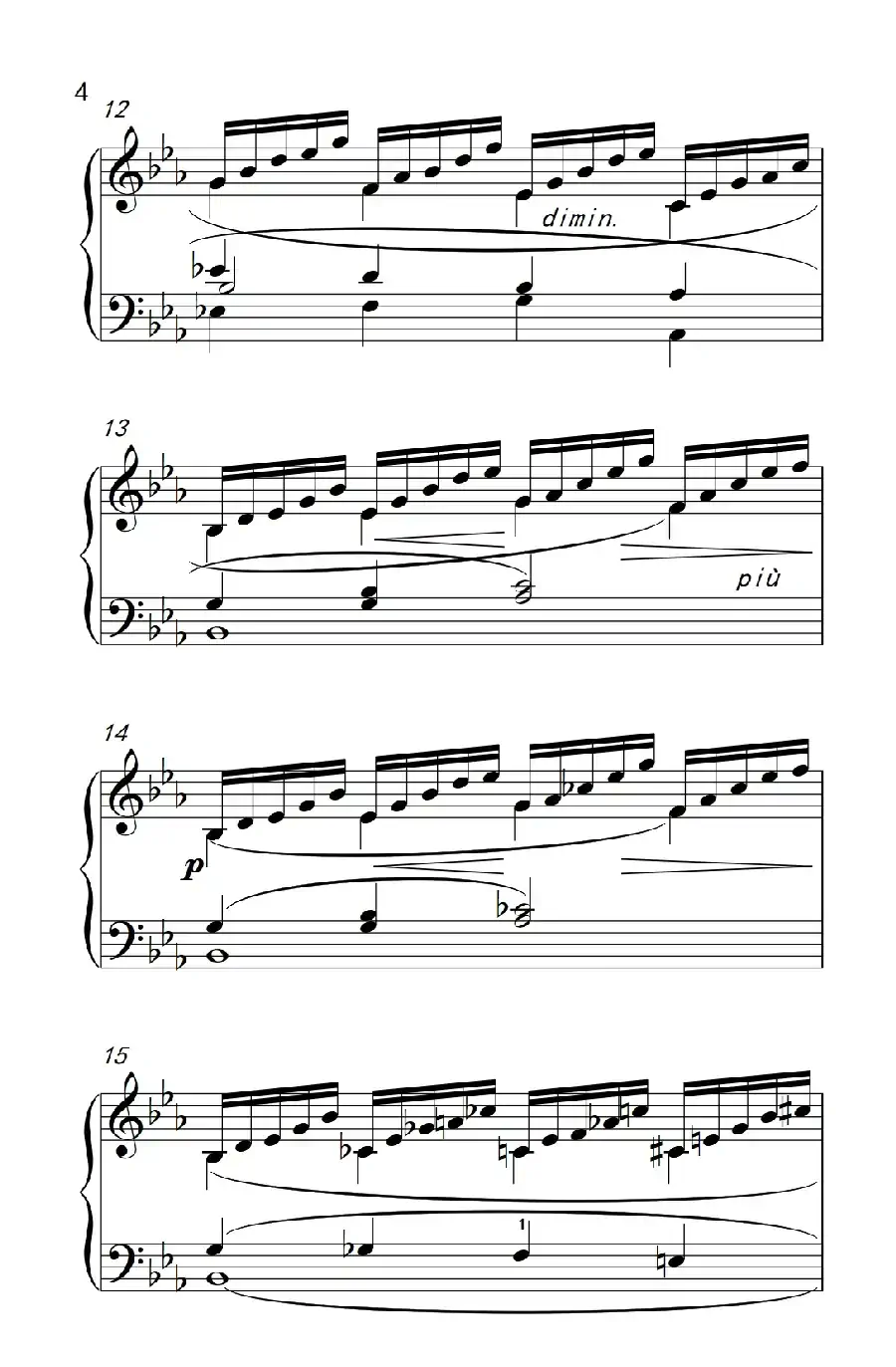 莫什科夫斯基 钢琴练习曲（第十四首）