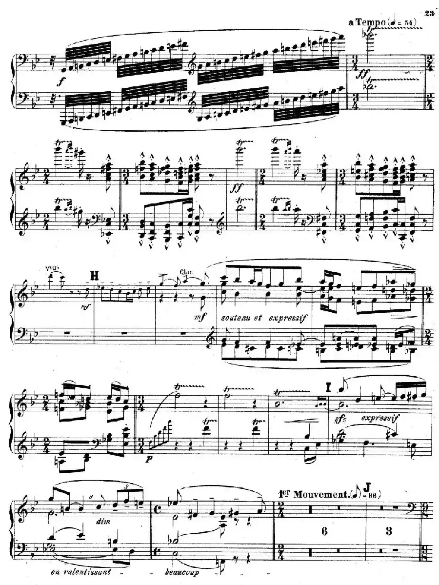 Symphony on a French Mountain Air Op.25（法国山歌交响曲·钢琴独奏·Ⅱ）