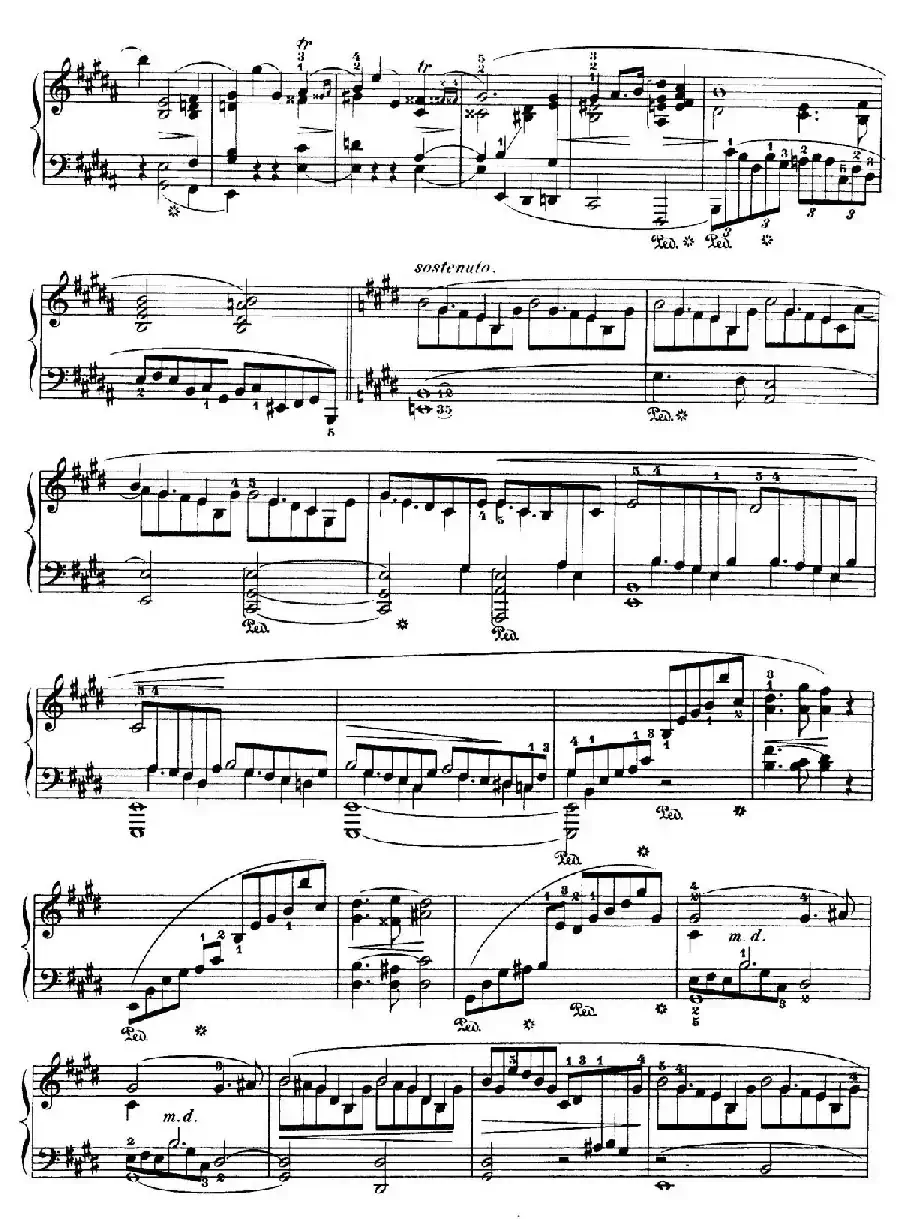 Piano Sonata No.3 in b Minor Op.58（b小调第三钢琴奏鸣曲·第三乐章）