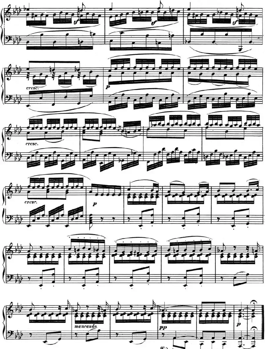 贝多芬钢琴奏鸣曲12 葬礼进行曲 降A大调 Op.26 A-flat major