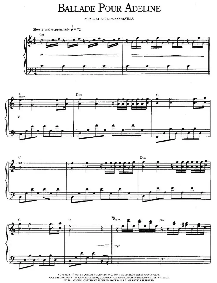 Ballade Pour Adeline