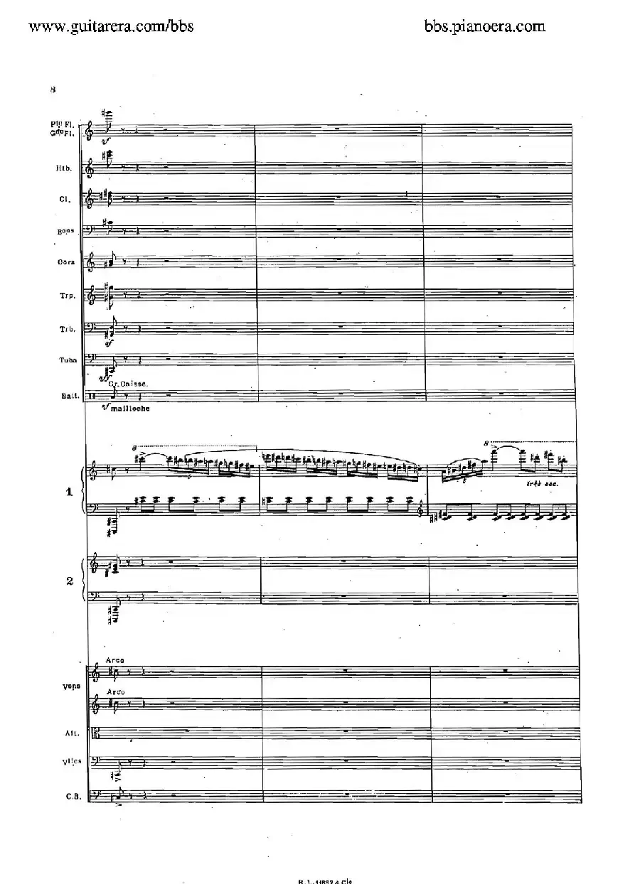 Concerto for 2 Pianos in d Minor（d小调双钢琴协奏曲·总谱）