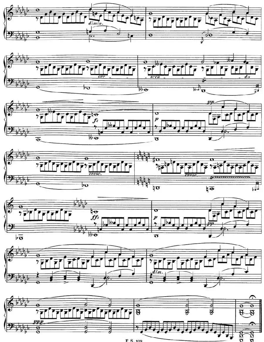 舒伯特降G大调即兴曲D.899,Op.90(NO.3)