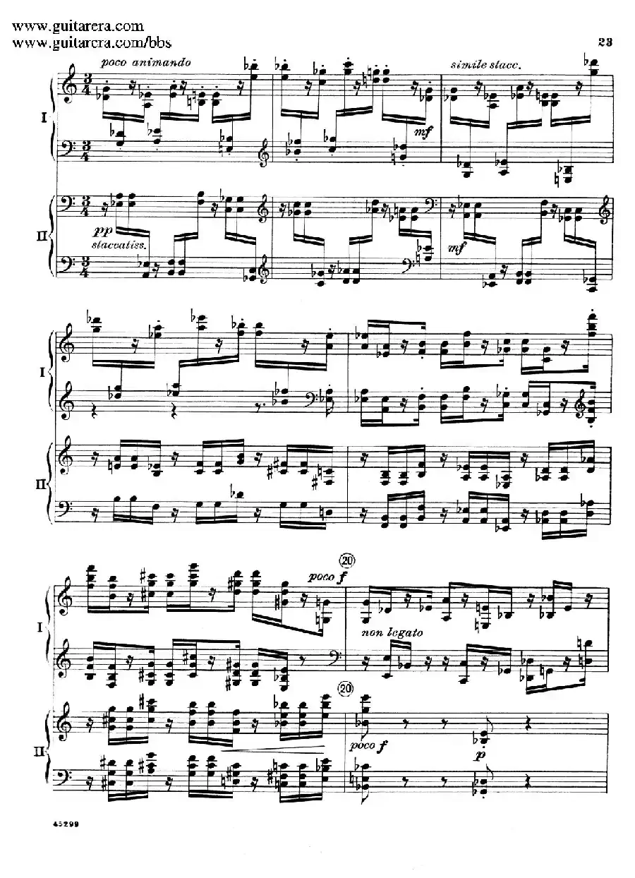 Piano Concerto Op.38（钢琴协奏曲·双钢琴·第一乐章）