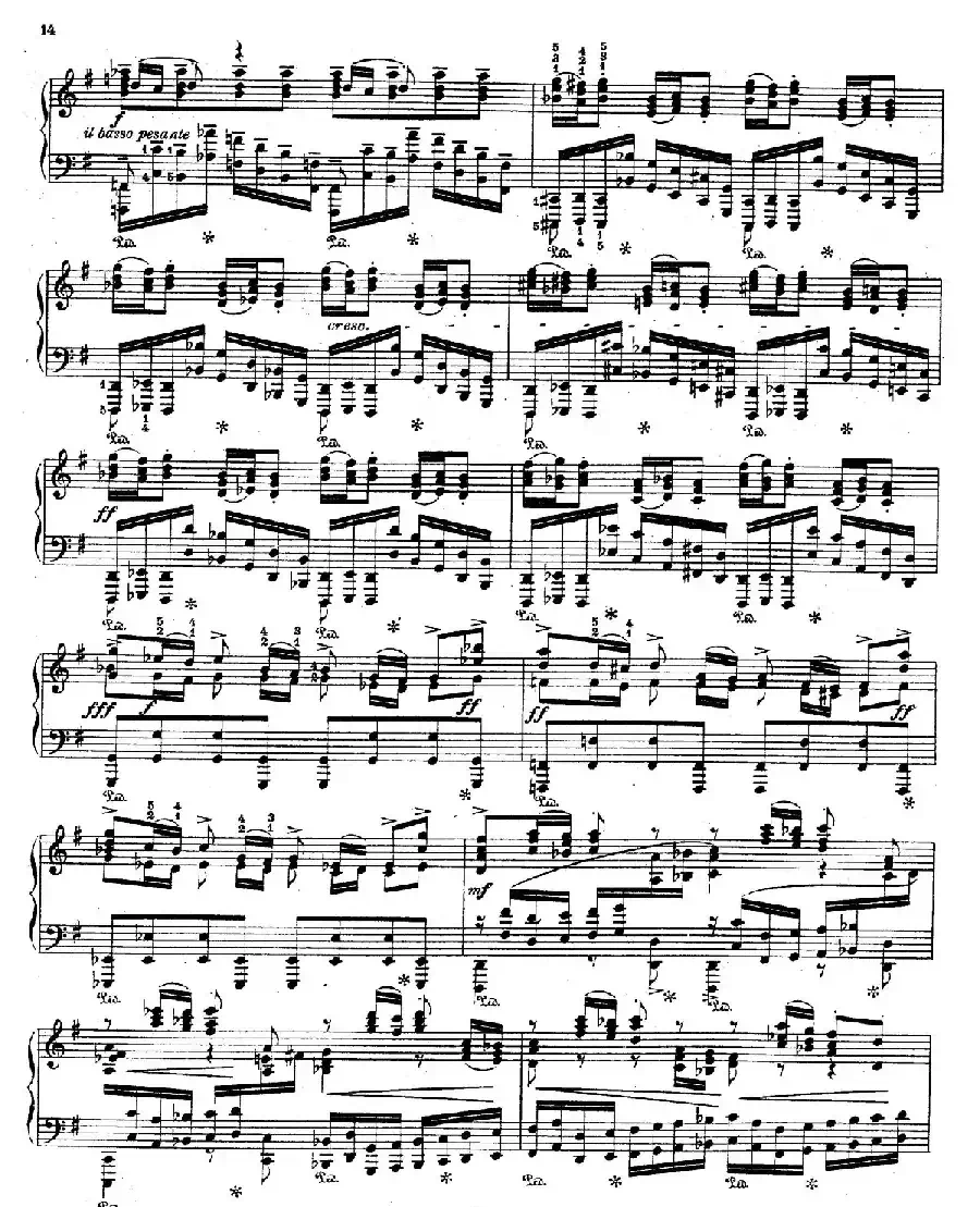 Brandenburg Concerto No.3 in G Major BWV.1048（G大调第三勃兰登堡协奏曲·钢琴独奏版）