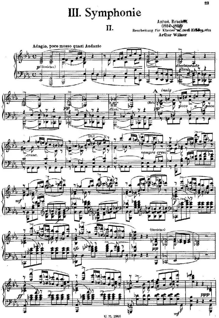 Symphony No.3 in d Minor - Solo Piano（d小调第三交响曲·钢琴独奏版·Ⅱ）