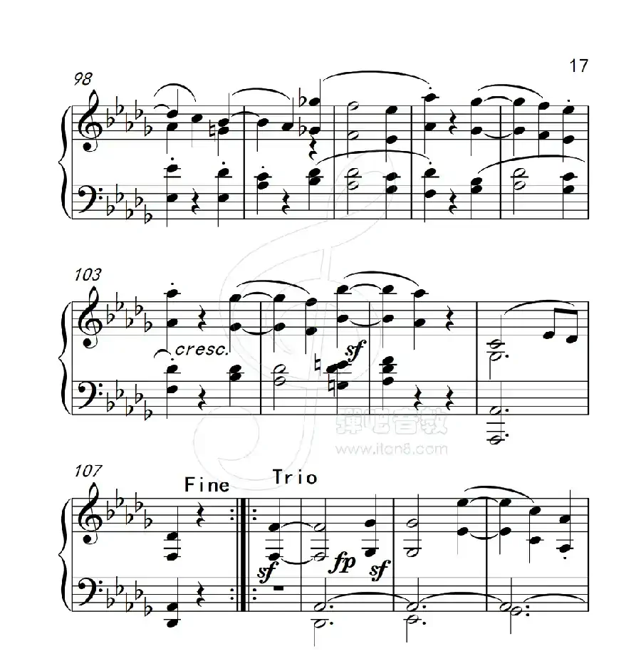 第六级 奏鸣曲(中国音乐学院钢琴考级作品1~6级)