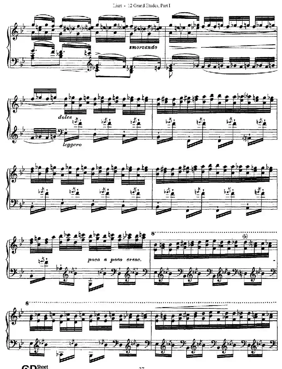 12 Grand Etudes S.137（12首华丽的练习曲·5）