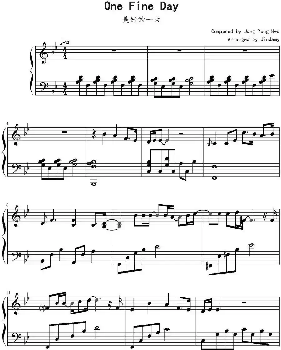 One Fine Day 美好的一天(Jindamy改编版)
