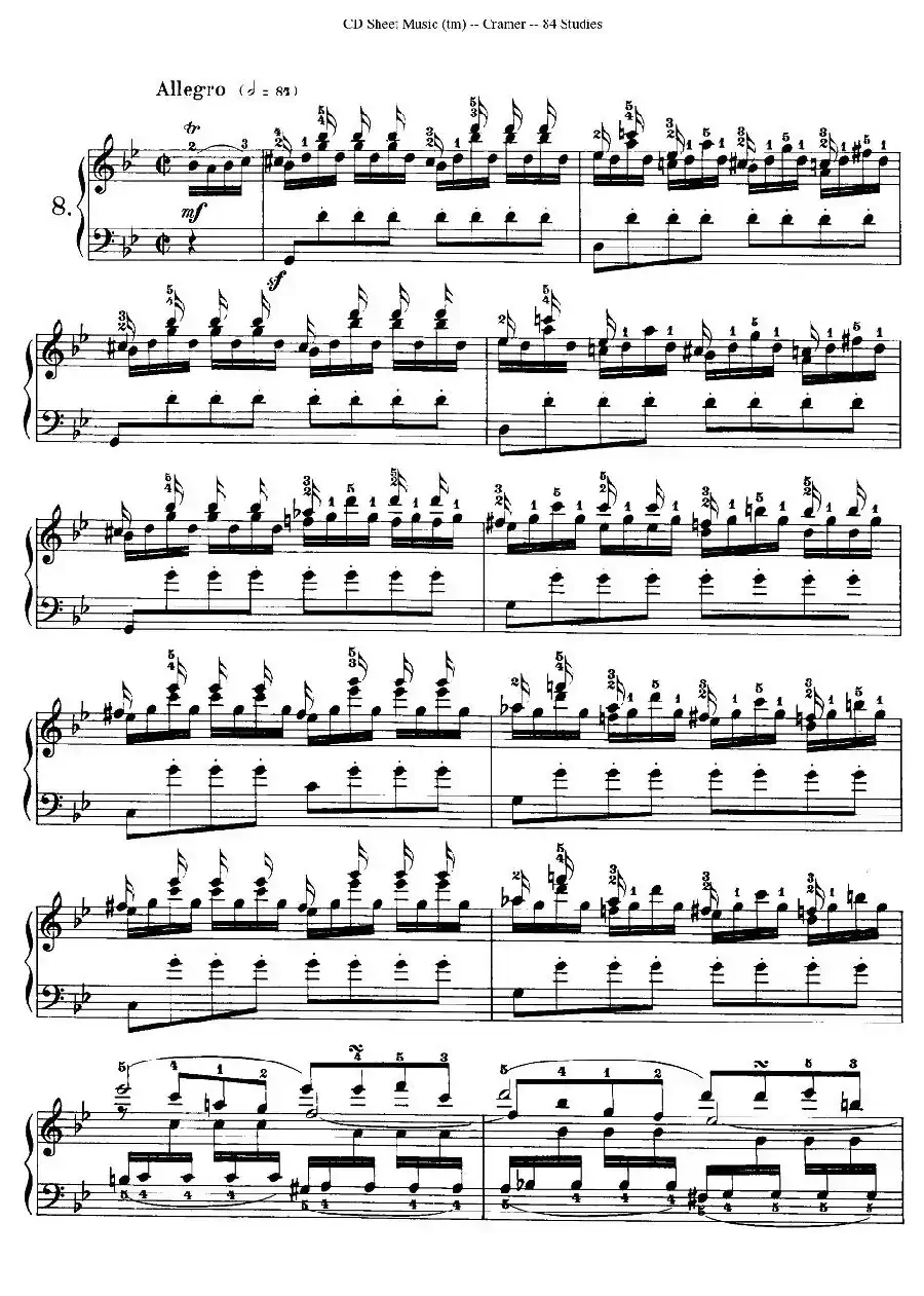Cramer - 84 exercices（6—10）（克拉莫84首钢琴练习曲）