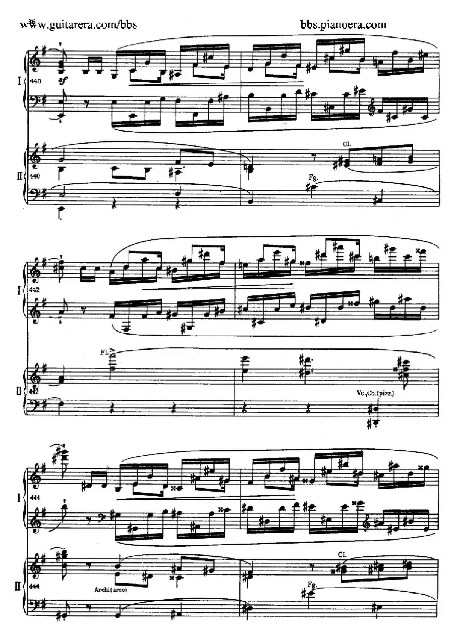 e小调第一钢琴协奏曲 Op.11（双钢琴版·第一乐章）