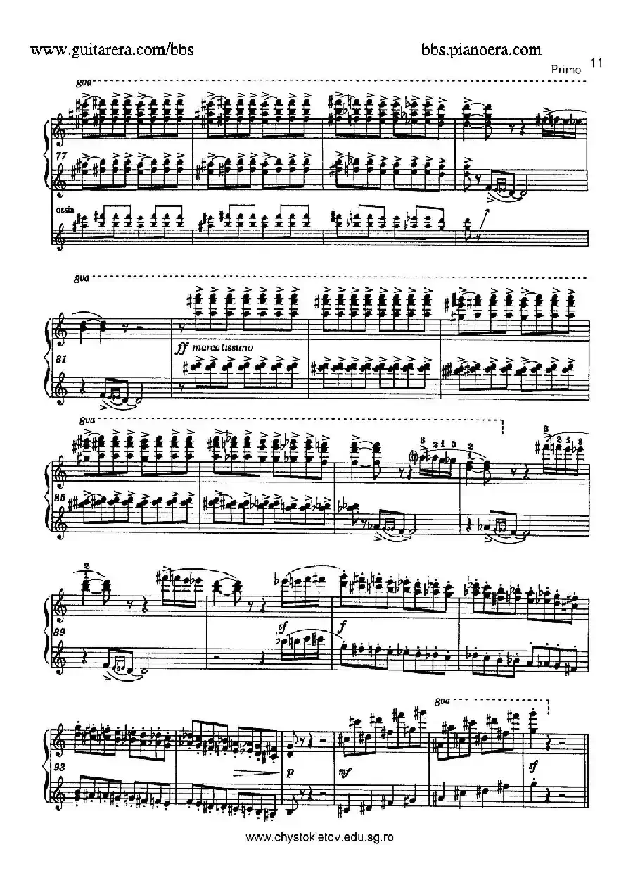 Sabre Dance（马刀舞曲）（四手联弹版）