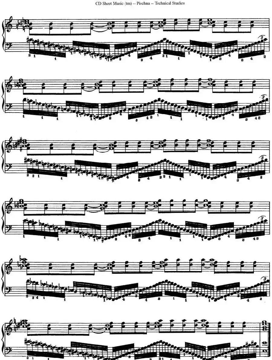 Technical Studies 60 Progressive Exercises （60首钢琴循序渐进练习曲 P81——90）