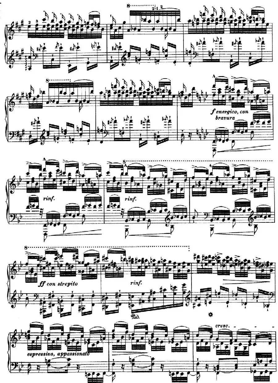 12 Etudes d'execution Transcendante S.139（12首超技练习曲·5）