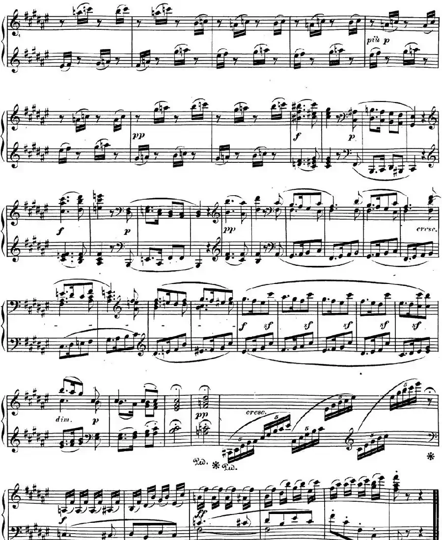 贝多芬钢琴奏鸣曲24 泰丽莎 升F大调 Op.78 F-sharp major