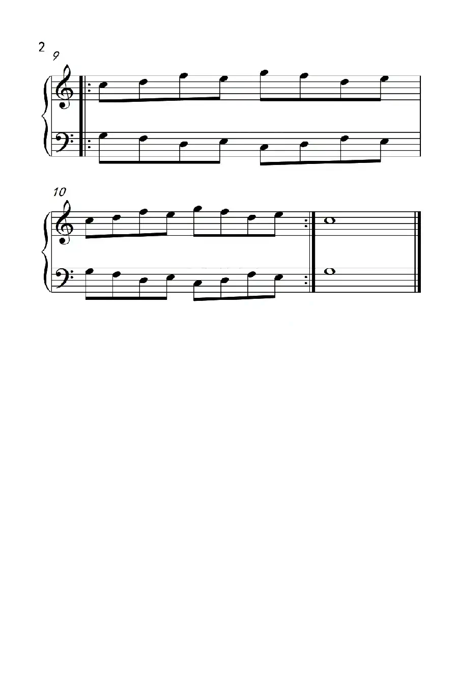 三.五组基本练习14(儿童钢琴手指练习 1)