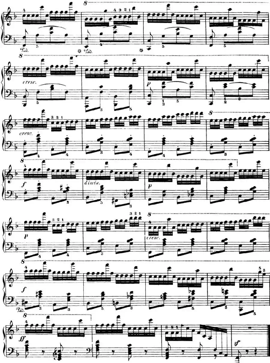 50首车尔尼Op.740钢琴手指灵巧技术练习曲（NO.35）