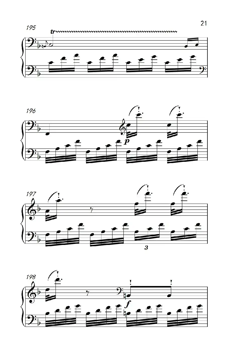 奏鸣曲 Opus 10 Nr.2 第一乐章（贝多芬奏鸣曲集 2）
