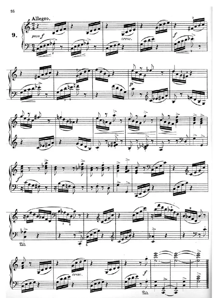 36 Etudes Rhythmiques et Melodiques Op.105（36首节奏与旋律练习曲 6—10）