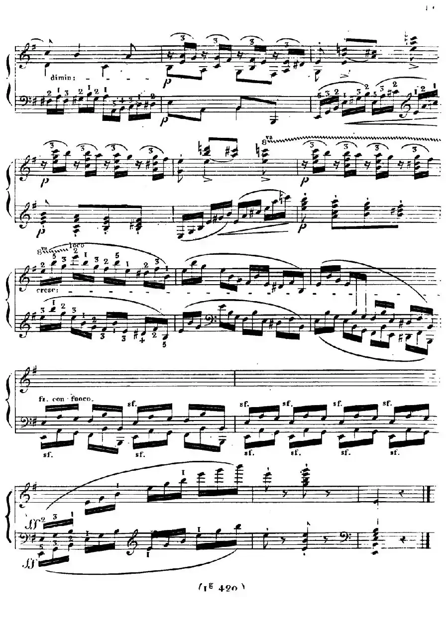 24 Exercices et Preludes Op.21（24首前奏练习曲·10）