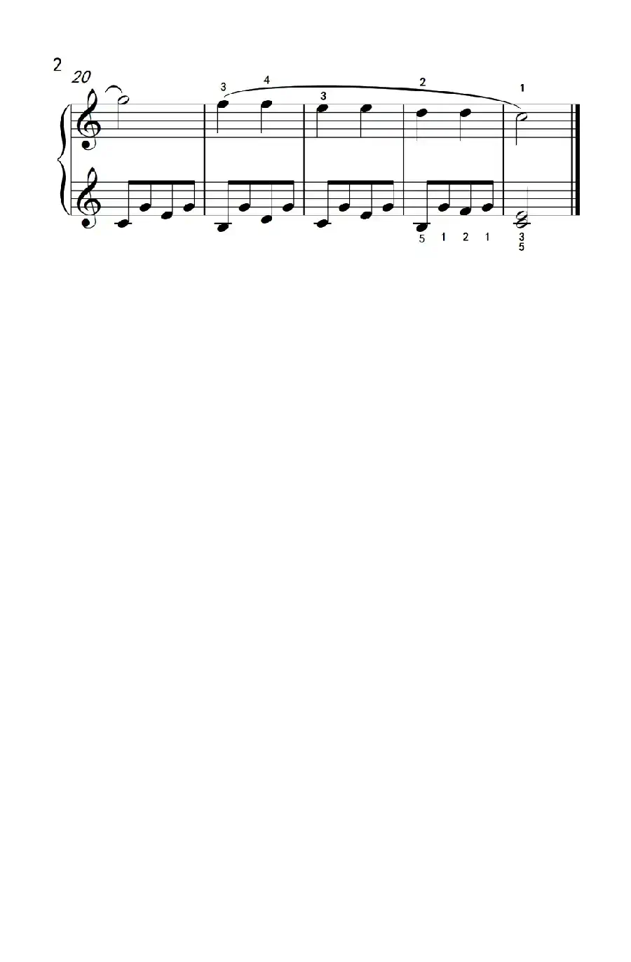 小星星（老年大学 钢琴教程 1）