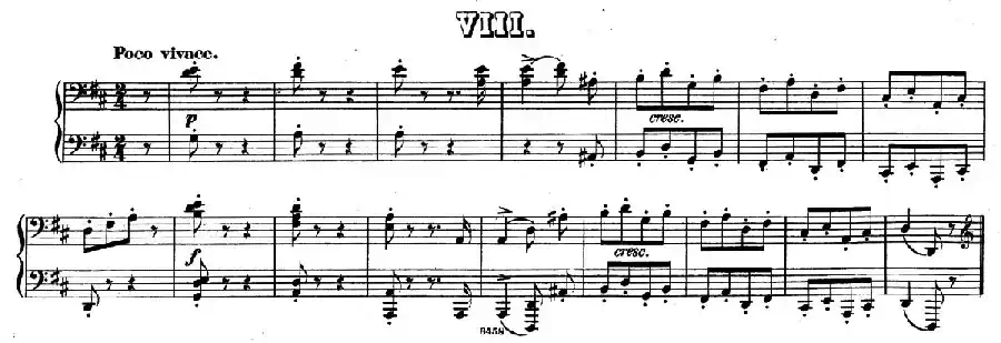 Zwolf Original-Compositionen fur Pianoforte zu 4 Handen Op.57（12首四手联弹小品·8）