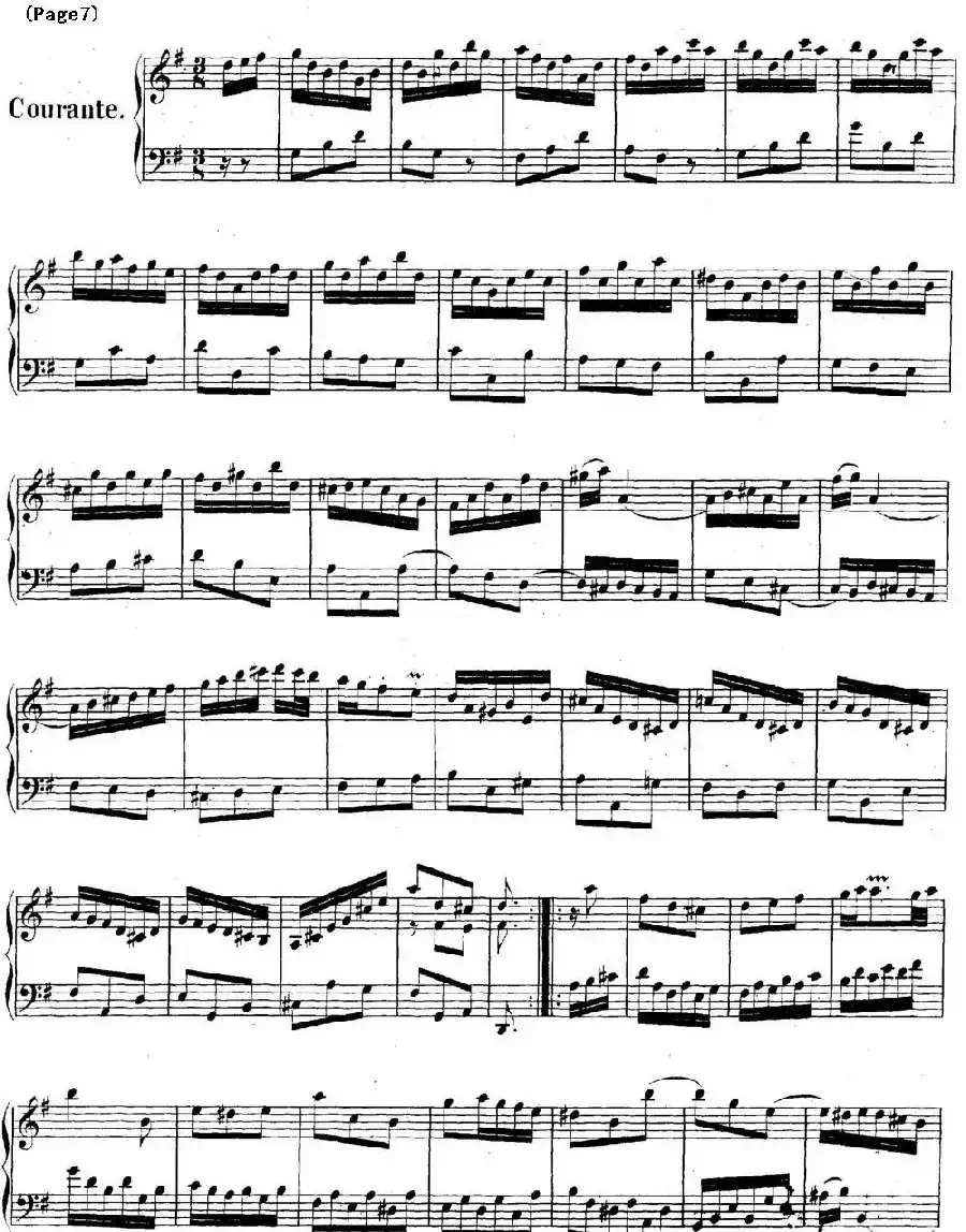 帕蒂塔6首德国组曲(No.5 G大调 巴赫 Partita G Major BWV 829)