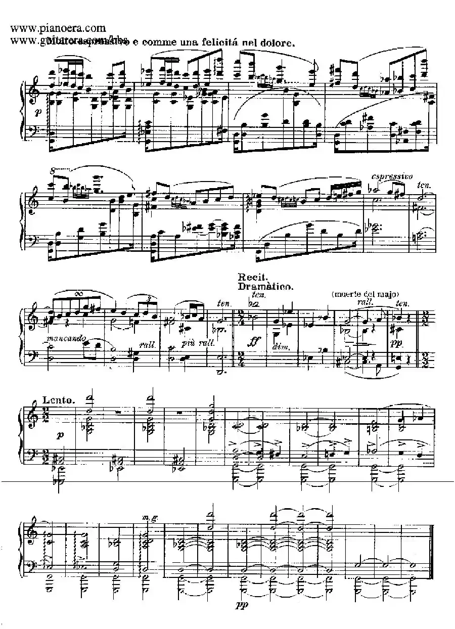 Goyescas（戈雅之画）（5. 爱与死 El Amor Y La Muerte）