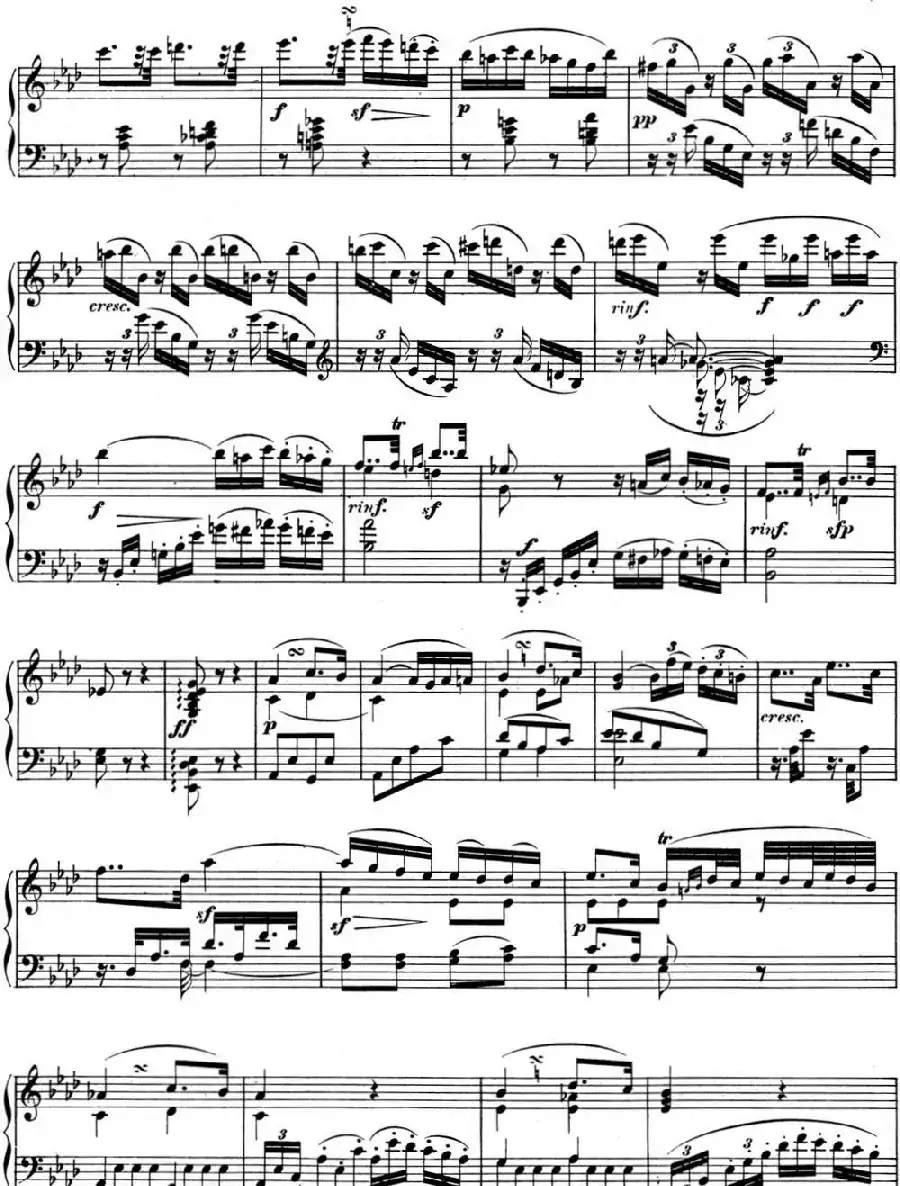 贝多芬钢琴奏鸣曲05 c小调 op.10 No.1 C minor3