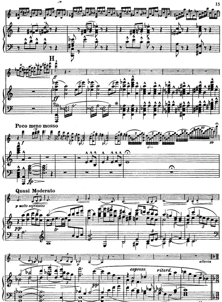 德沃夏克作品53号A小调协奏曲 (小提琴和钢琴)