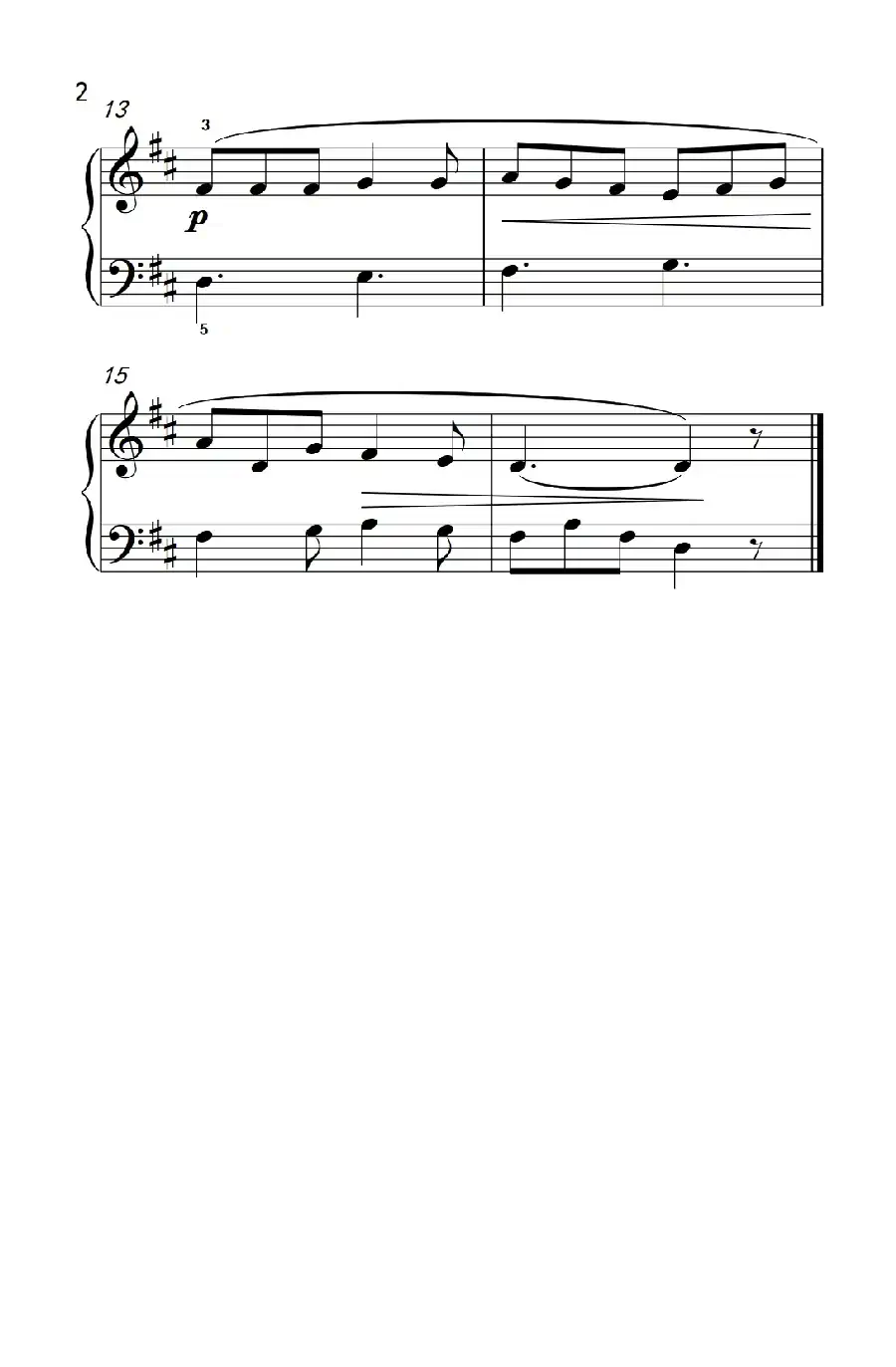 让你的眼睛与我深情对望（约翰·汤普森 成人钢琴教程 第一册）