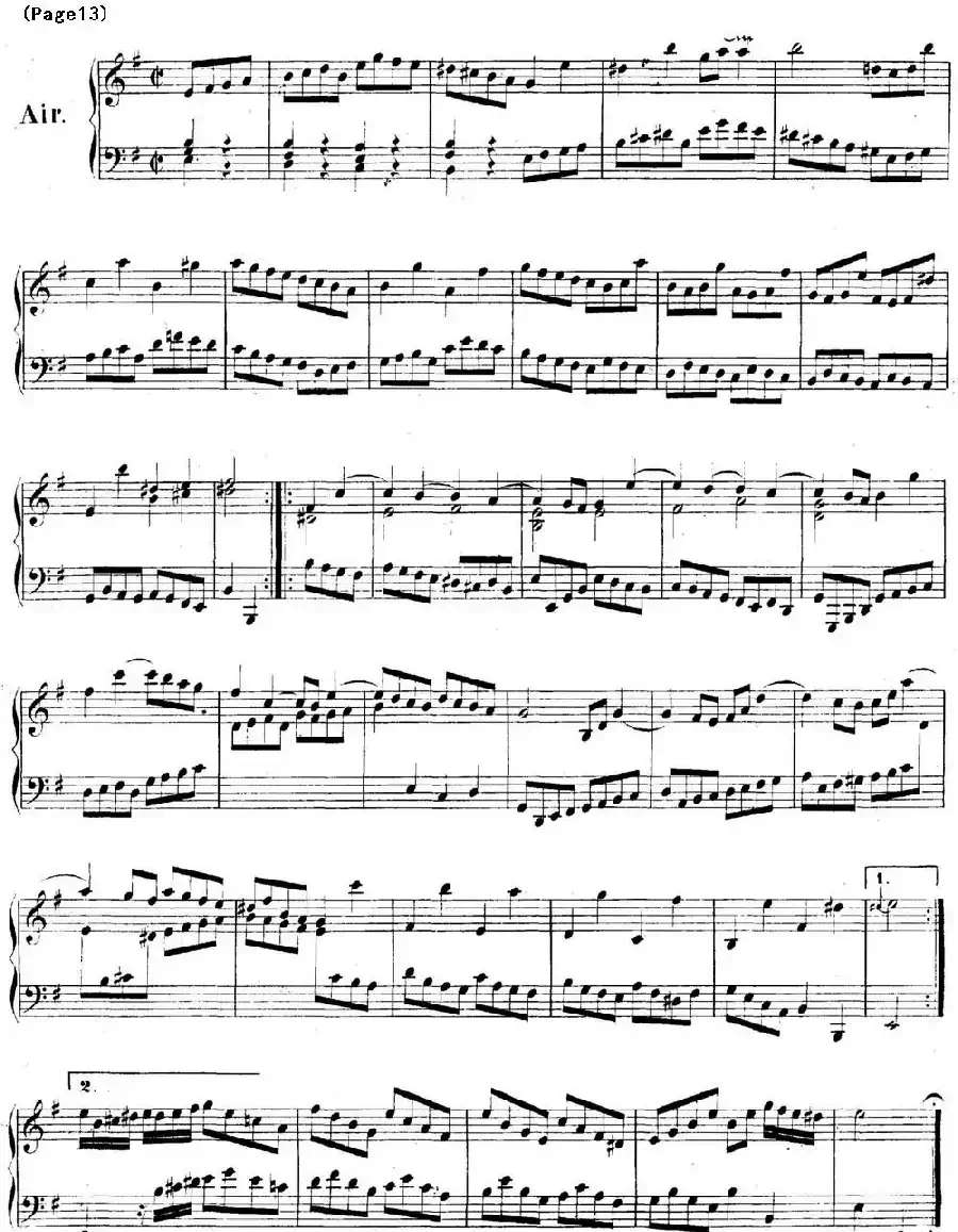 帕蒂塔6首德国组曲（No.6 e小调 巴赫 Partita e Minor BWV 830）