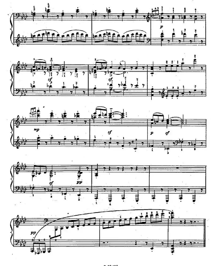 Ten Bagatelles Op.5（10首小品·8. 降A大调）