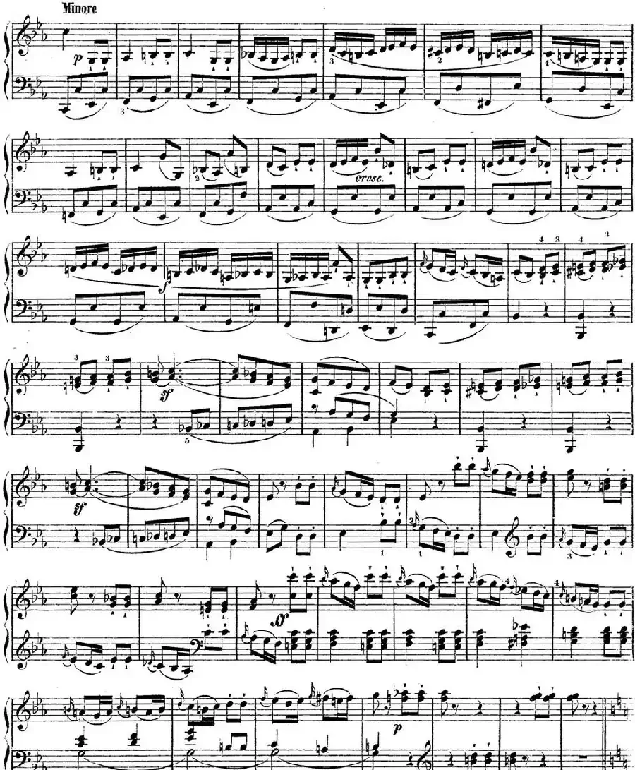 海顿 钢琴奏鸣曲 Hob XVI 48 in C major