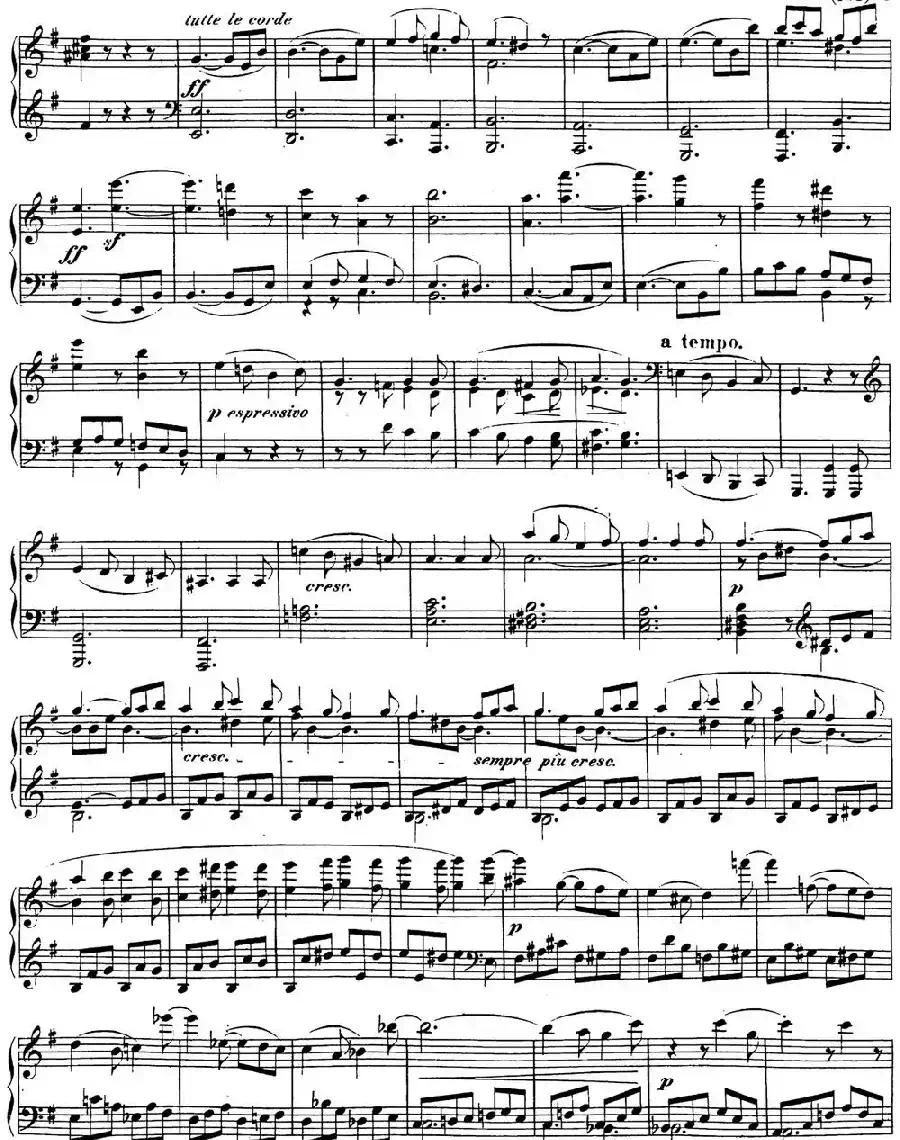 贝多芬钢琴奏鸣曲30 E大调 Op.109 E major