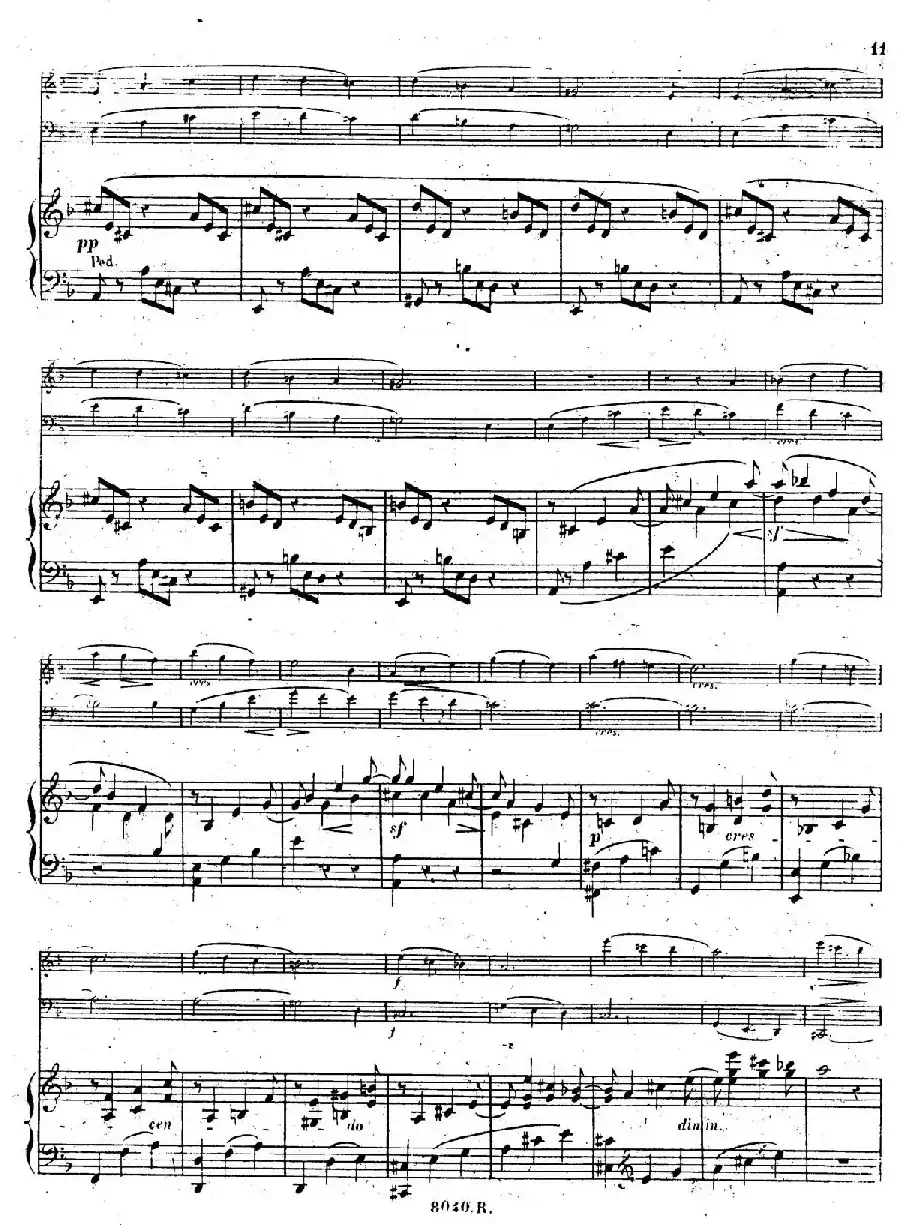 Piano Trio No.1 in d Minor Op.49（d小调第一钢琴三重奏·第一乐章）