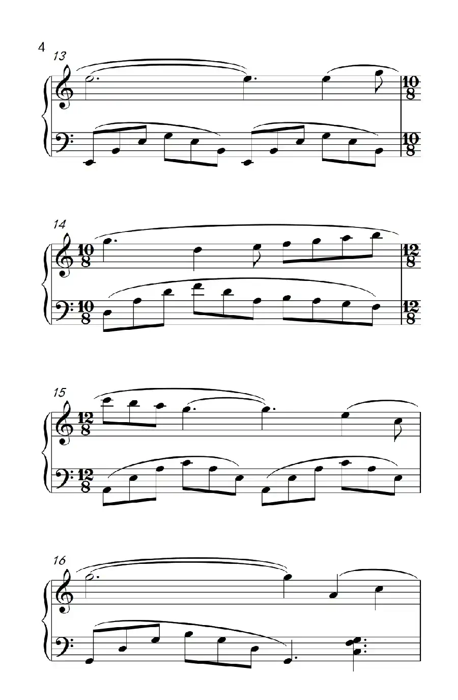 回忆 音乐剧《猫》主题曲（老年大学 钢琴教程 3）