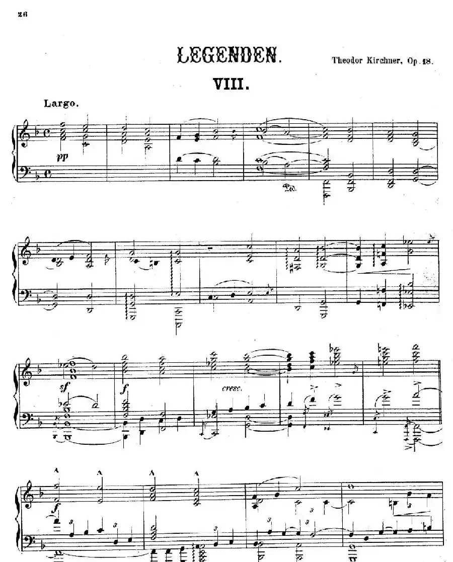 Legenden Op.18（9首传奇·Ⅷ）
