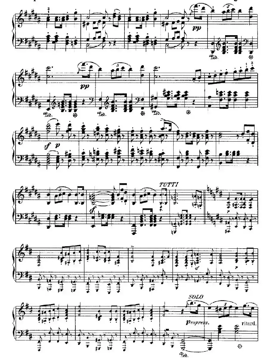 Capriccio Brillante in B Major Op.22（B大调华丽随想曲·钢琴独奏）