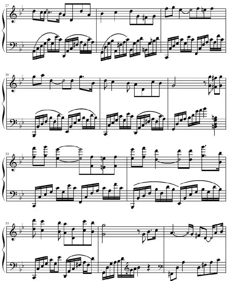 是否爱过我(电视剧《像雾像雨又像风》主题曲、弹琴吧制谱版)