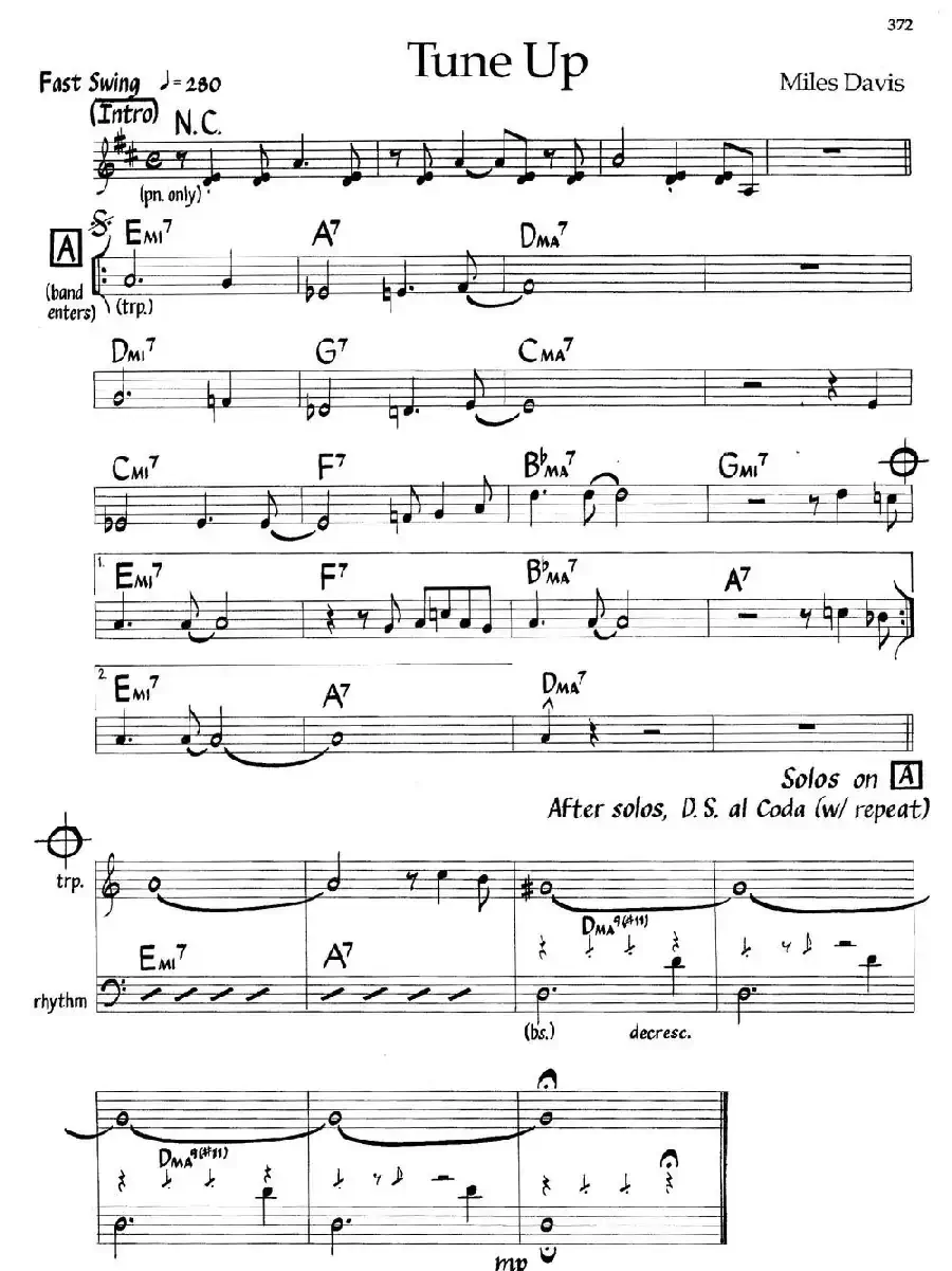 Tune Up（爵士钢琴曲）