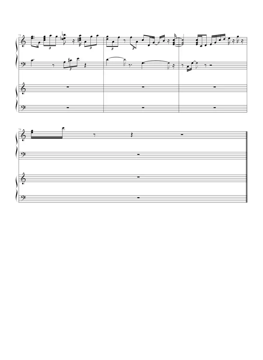 昨天（四手联弹）